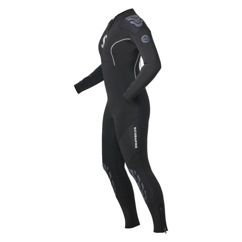 SCUBAPRO Everflex Yulex Steamer 5/4mm women's wetsuit, angled front view