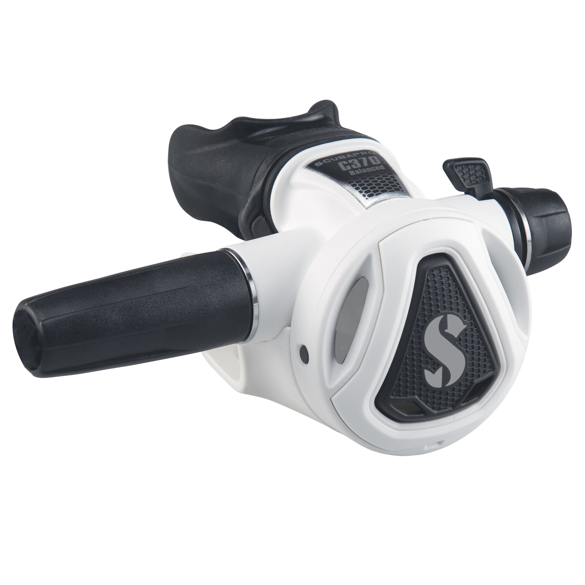SCUBAPRO C370 second stage with white colour frame