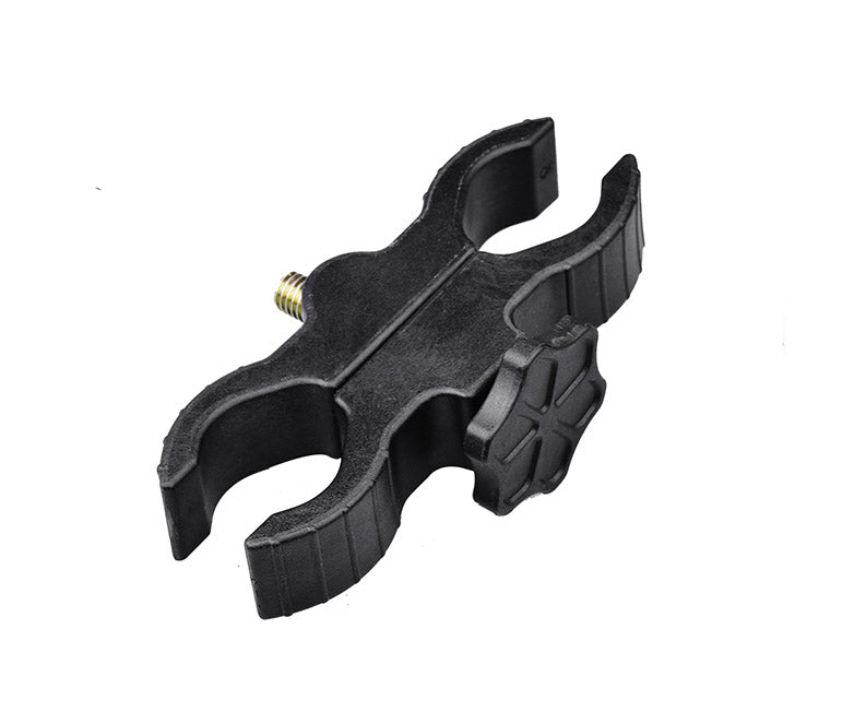 OrcaTorch POM Mount clamp jaws from the side