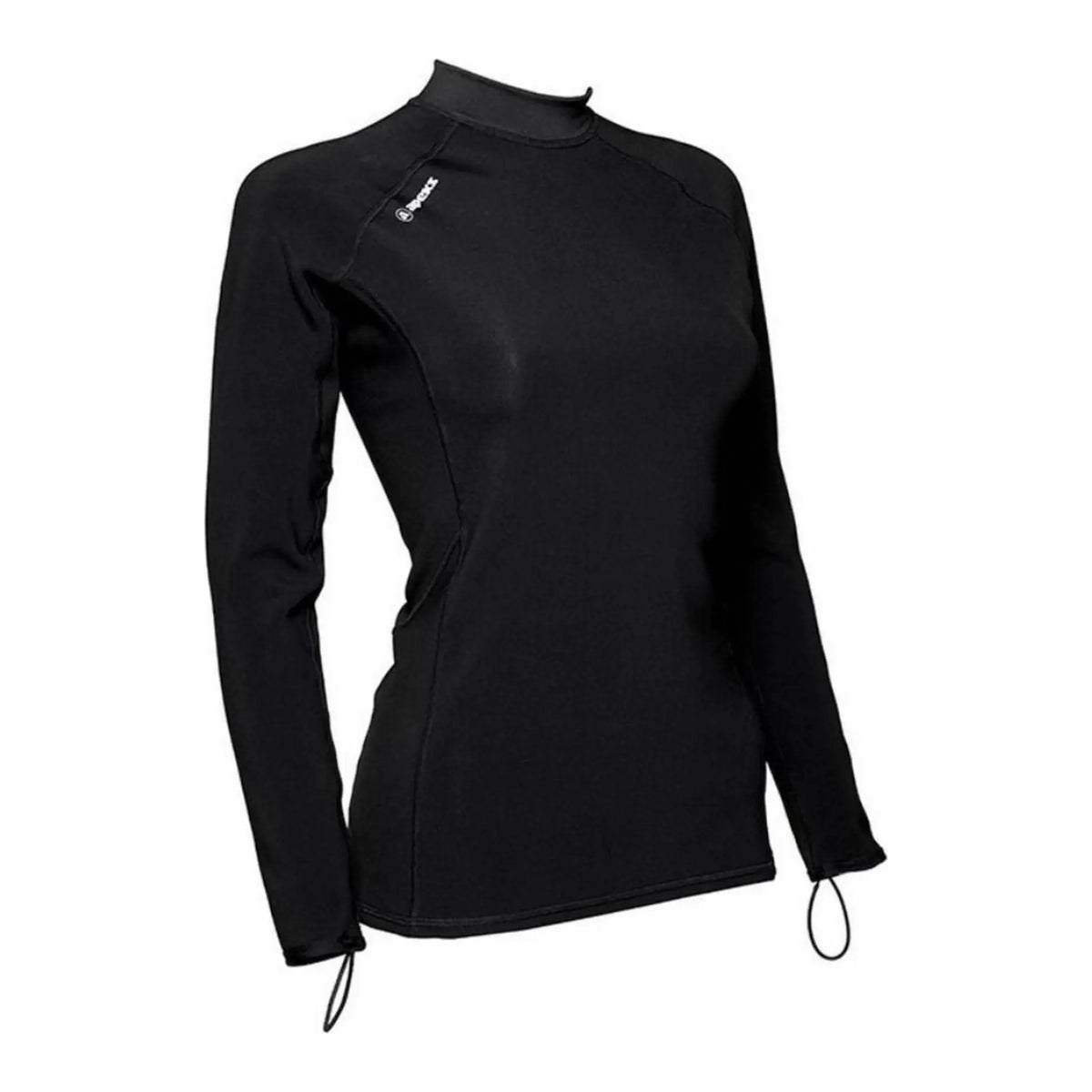 Apeks ThermiQ Carbon long sleeve top in black, women's