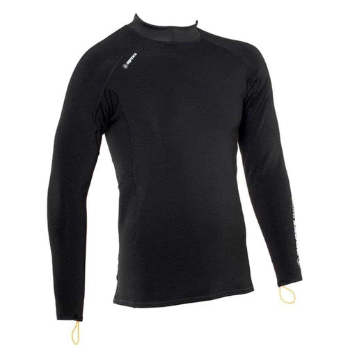THERMIQ CARBON TOP LS MEN BLACK
