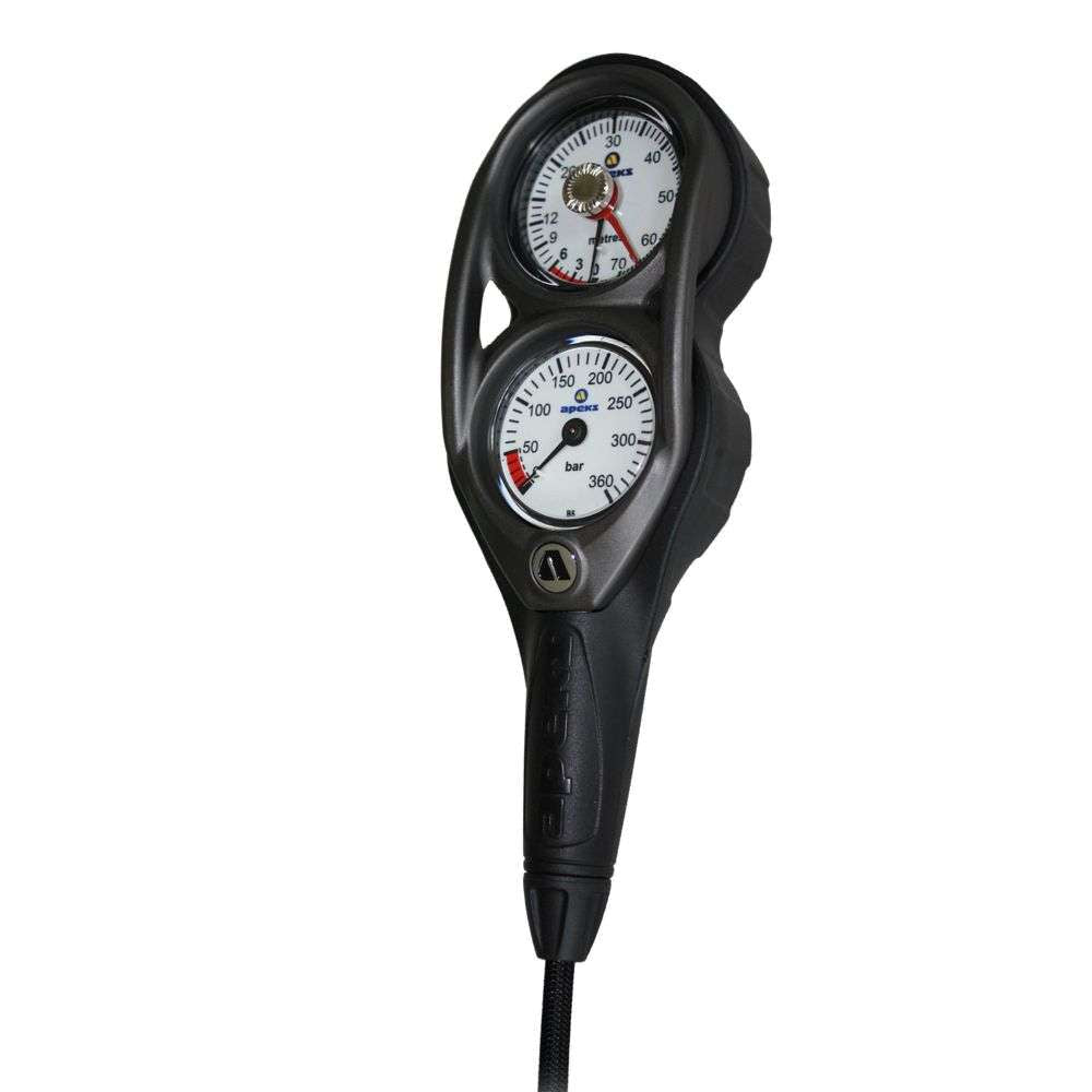 Apeks 3 Gauge Console + Compass, front (gauges)