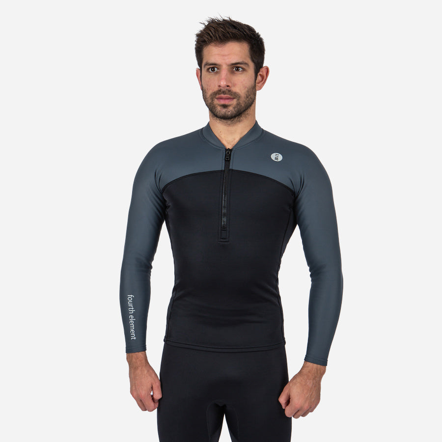 THERMOCLINE MENS L/S TOP - FRONT ZIP