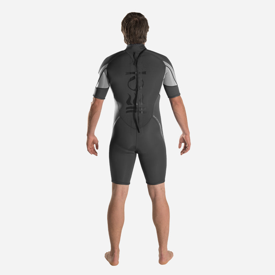XENOS MENS 3MM SHORTIE BLK/GREY