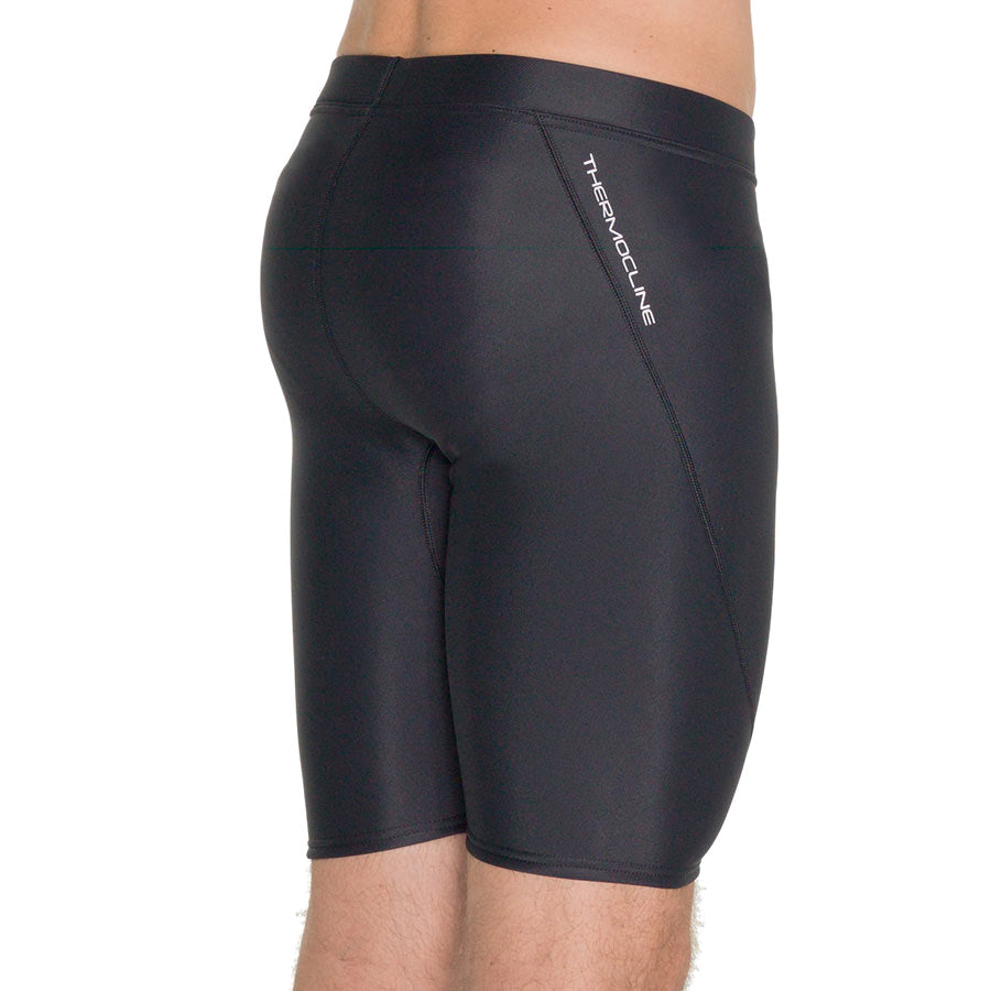 Men's Fourth Element Thermocline shorts in black worn front on