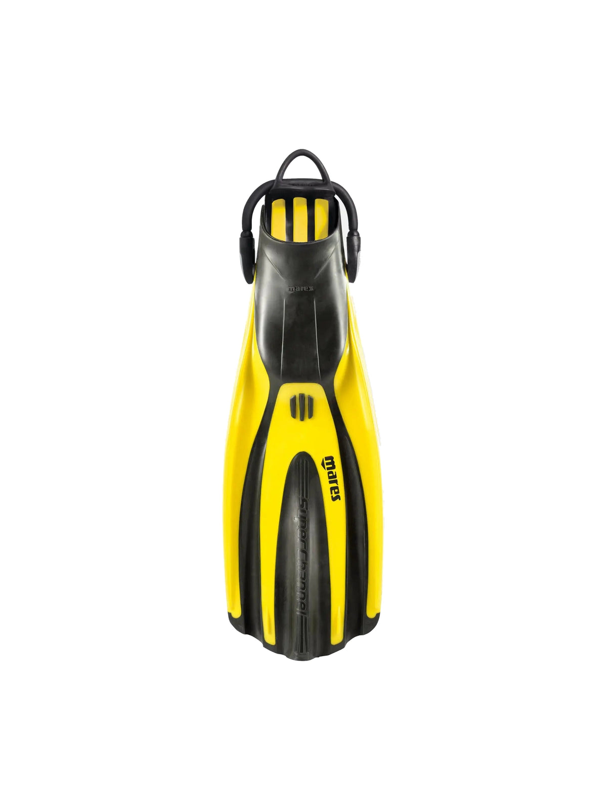 Mares Avanti Superchannel OH fin in yellow, top view