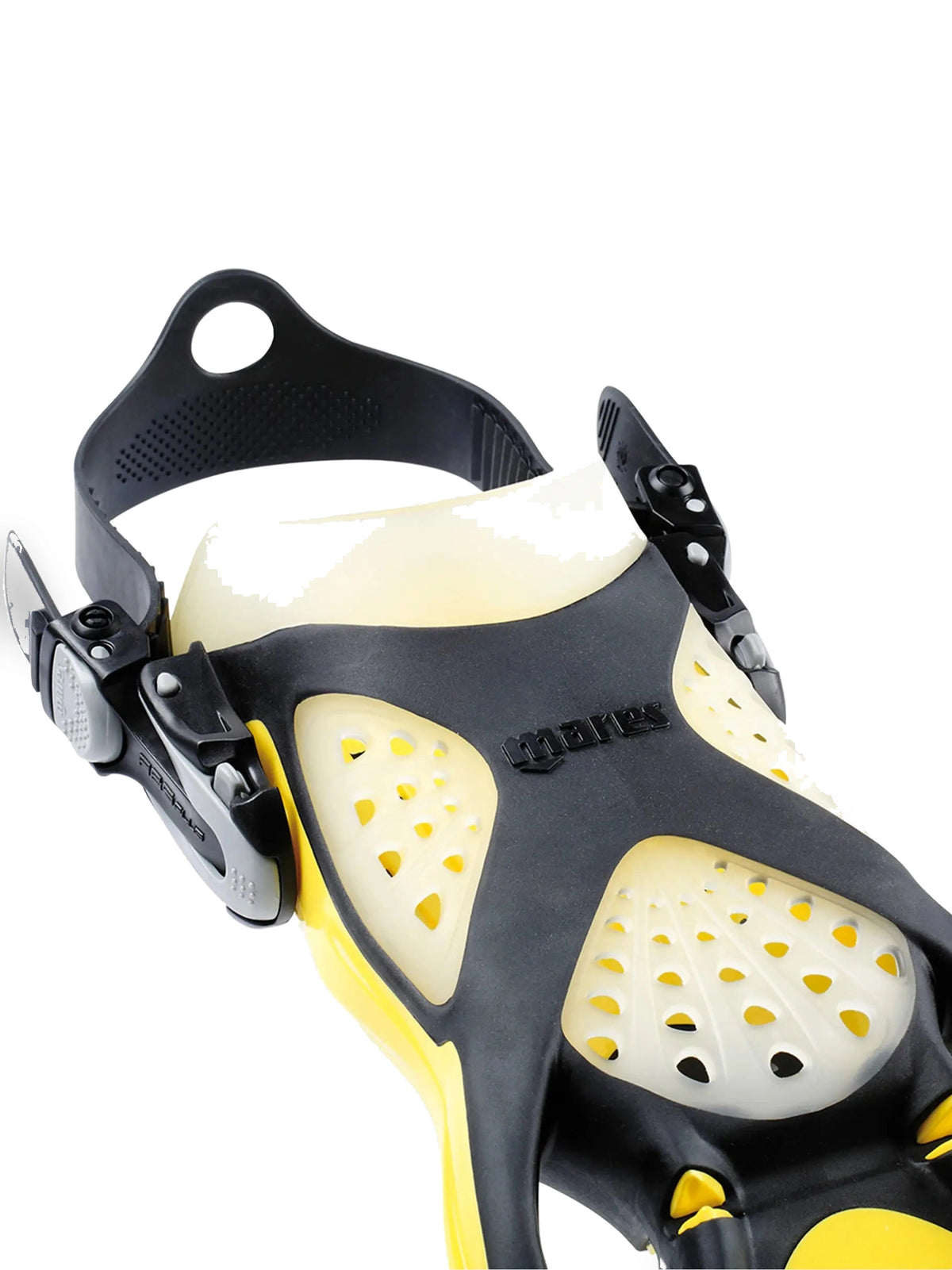 Mares X-Stream fin in yellow, top view