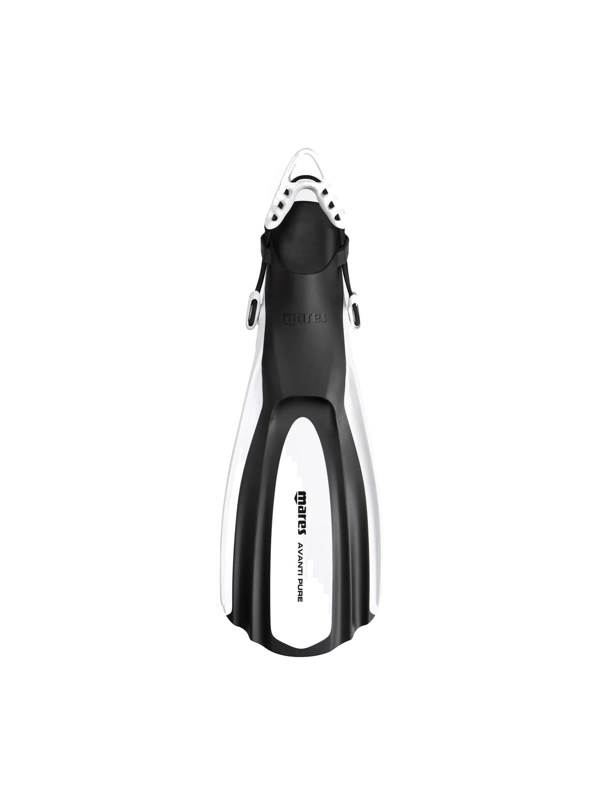 Mares Avanti Pure fin in white, top view