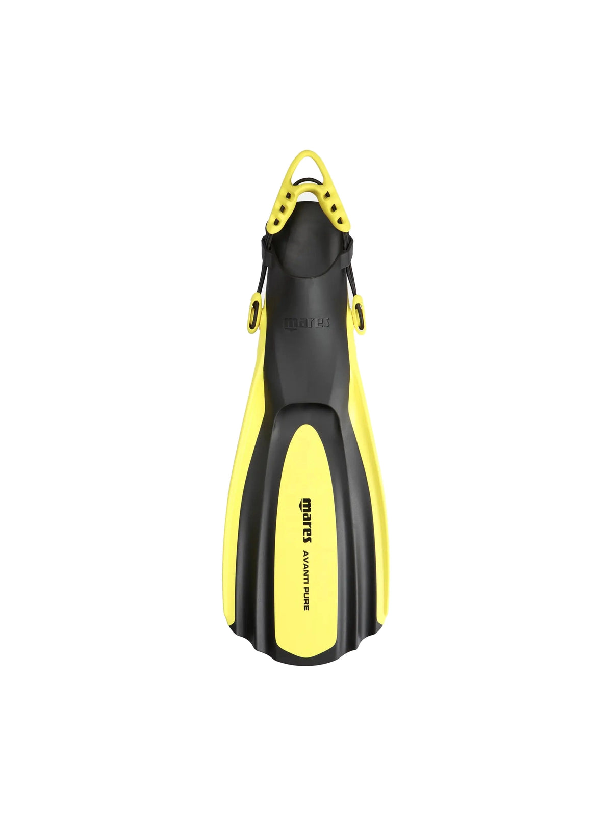 Mares Avanti Pure fin in yellow, top view