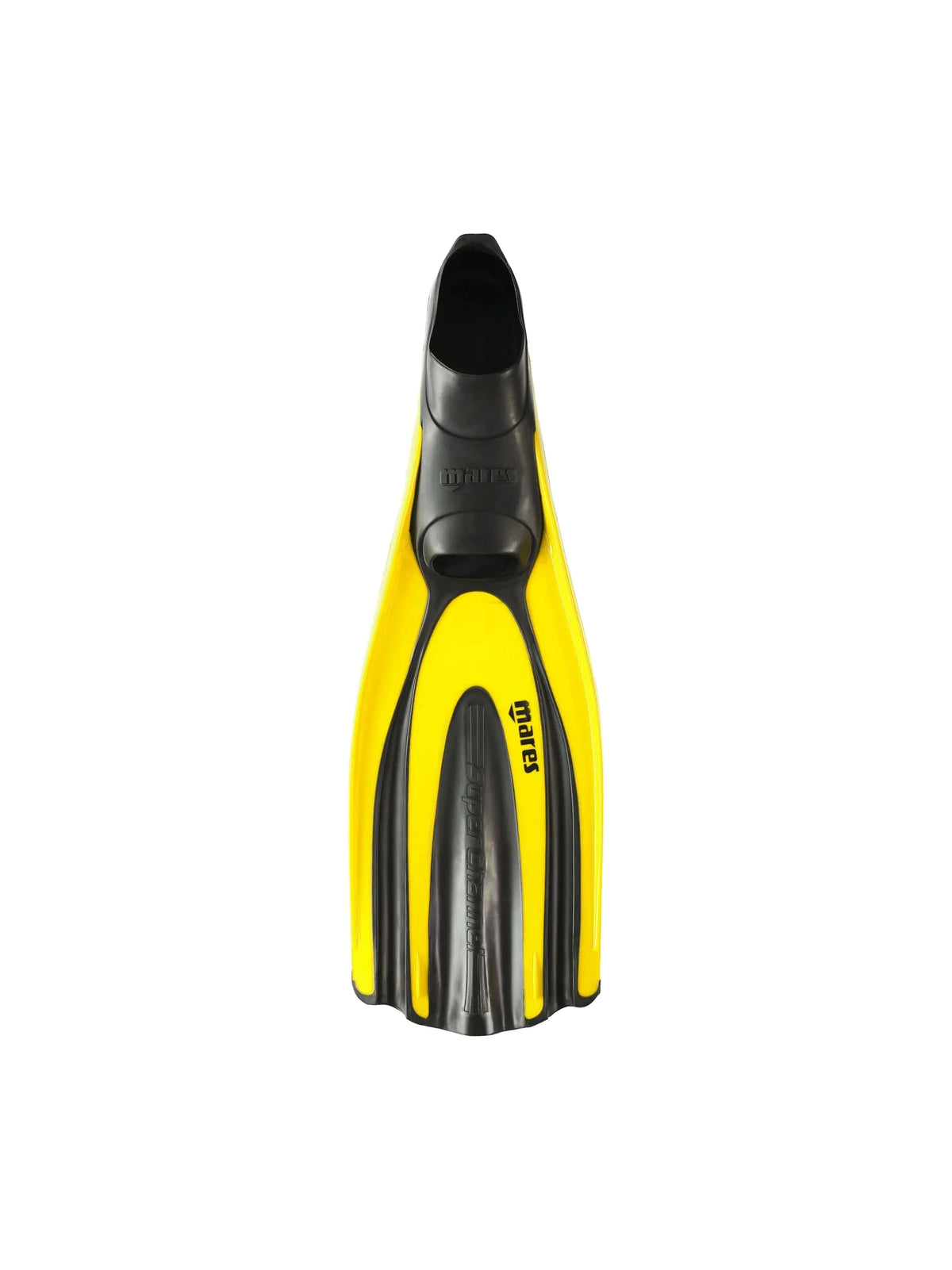 Mares Avanti Superchannel FF fin in yellow, top view