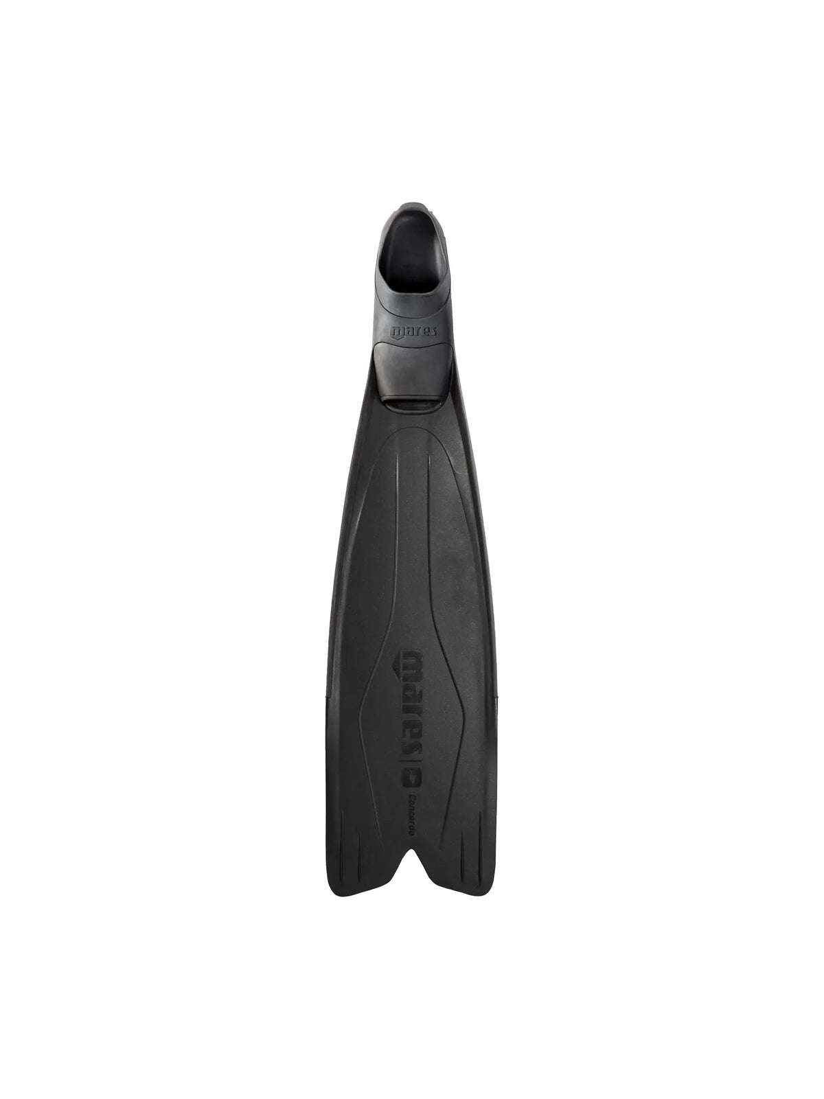 Mares Concorde freediving fin in black, top view