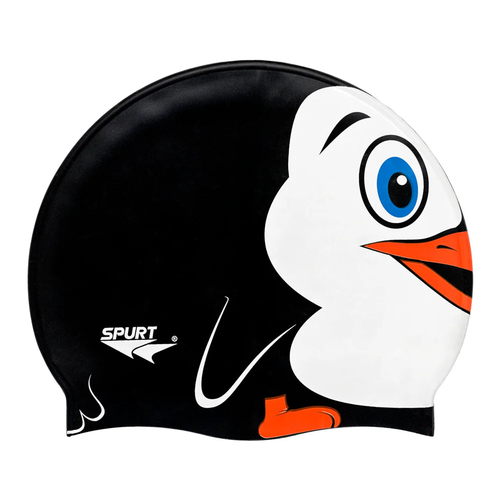 Penguin Silicone Swim Cap