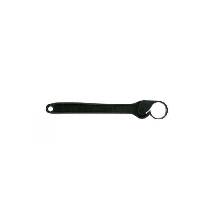 Tecline clamping tool for round parts, black handle with a loop at one end