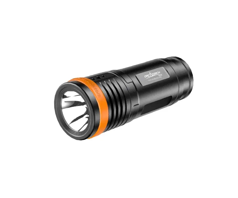 OrcaTorch D920 without the handle, angled front view