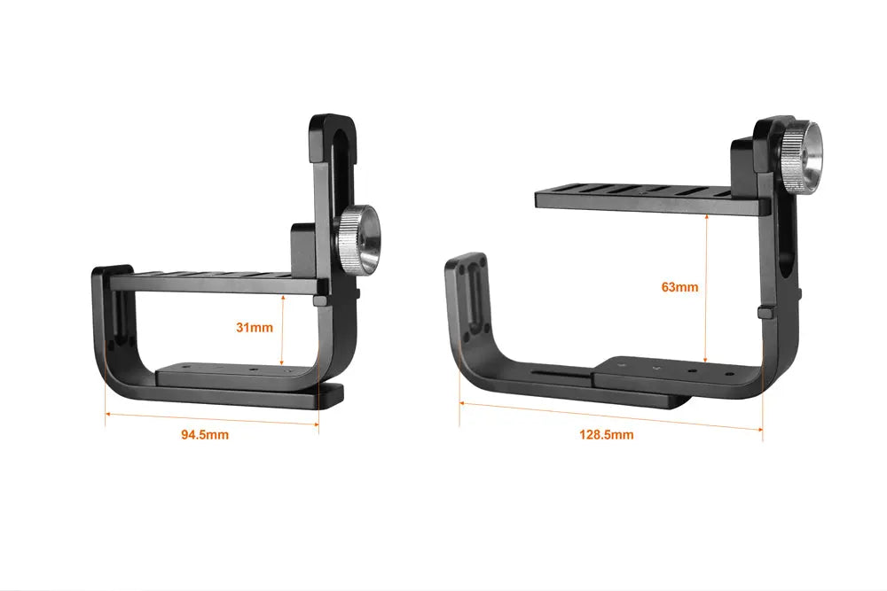 OrcaTorch H620 Goodman handle from both sides with dimension callouts