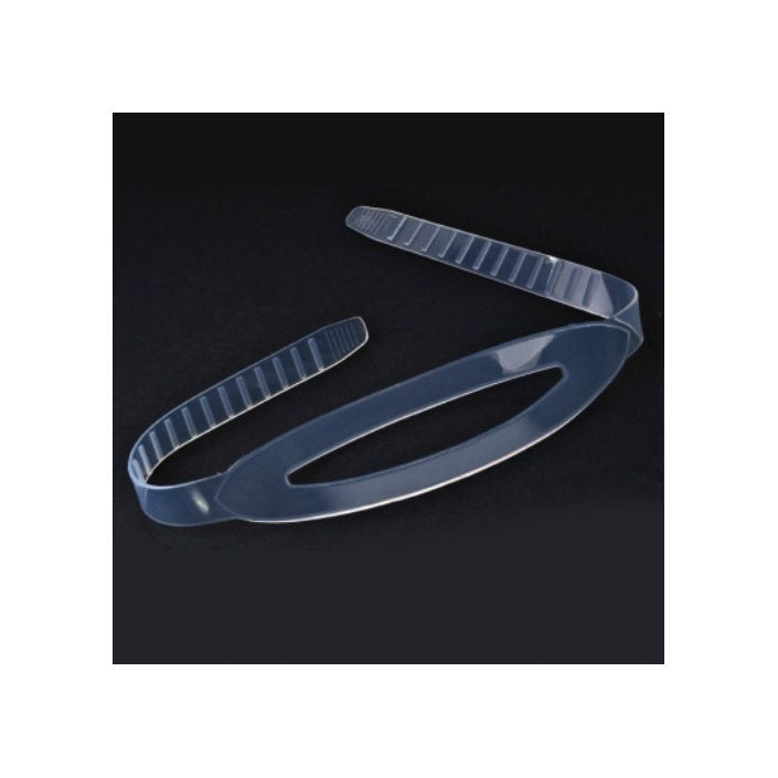 Scubatech 20 mm black silicone mask strap with split back band