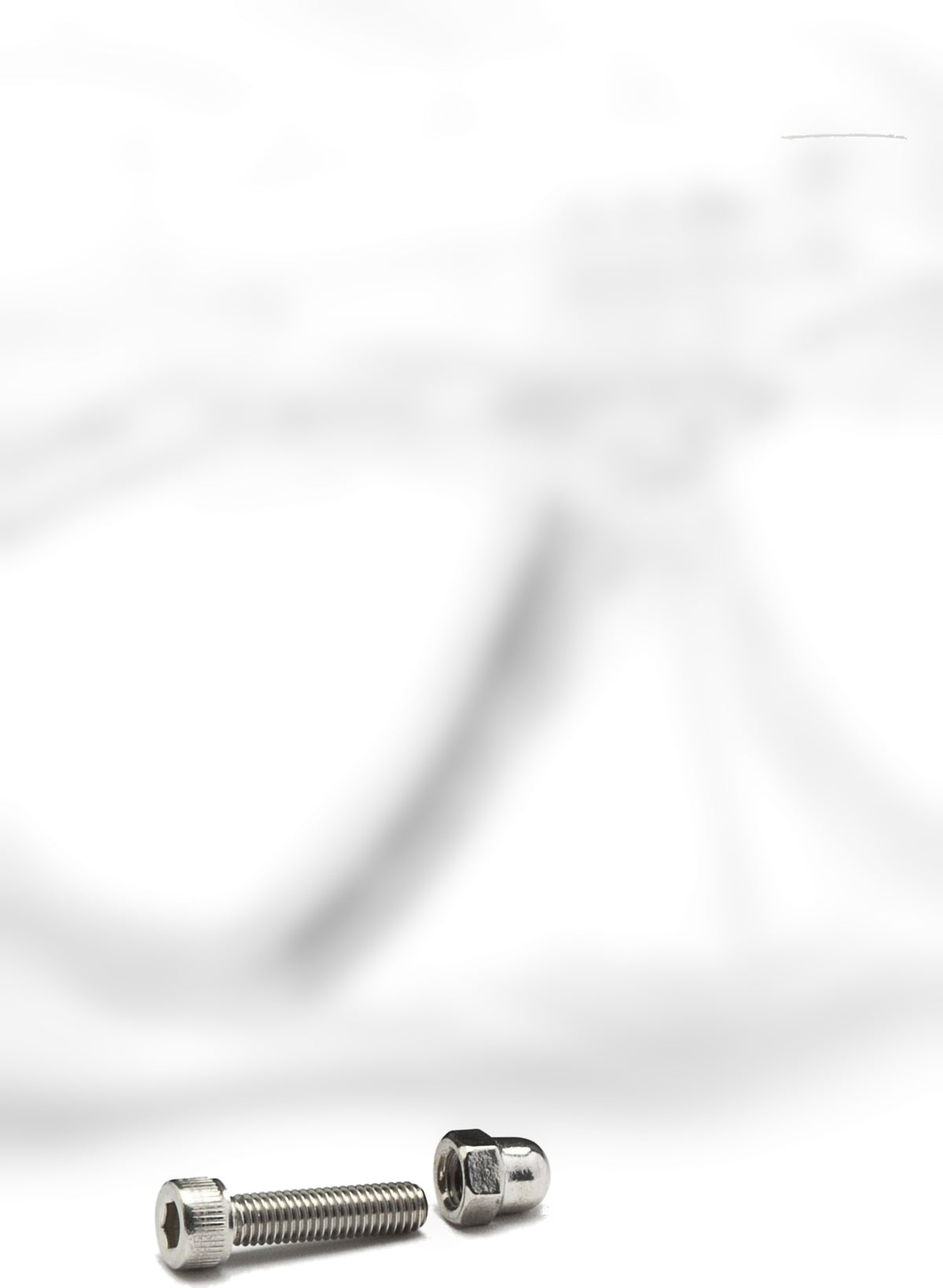 Clear-skirted Cressi Action mask with twin lenses and a clear frame
