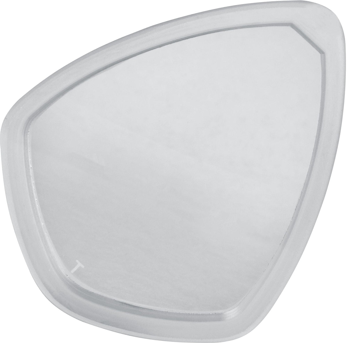 Cressi Focus negative optical lens, clear lens seen face on