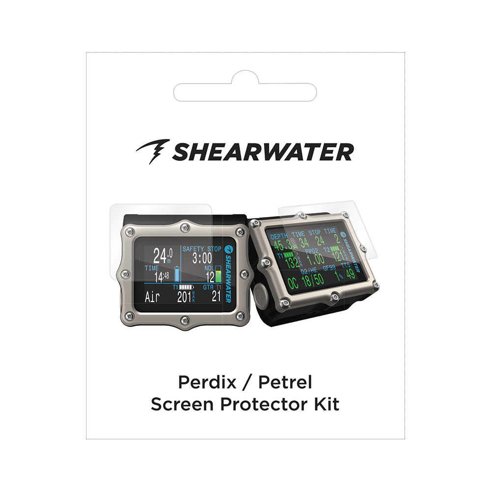 Shearwater Perdix and Petrel PET screen protector kit