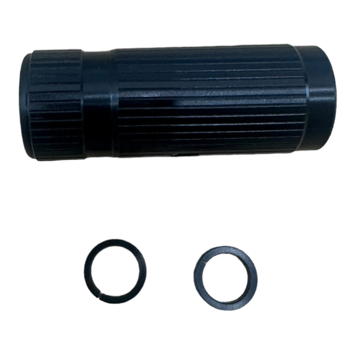 Shearwater rigid strain relief assembly, shown assembled with O rings
