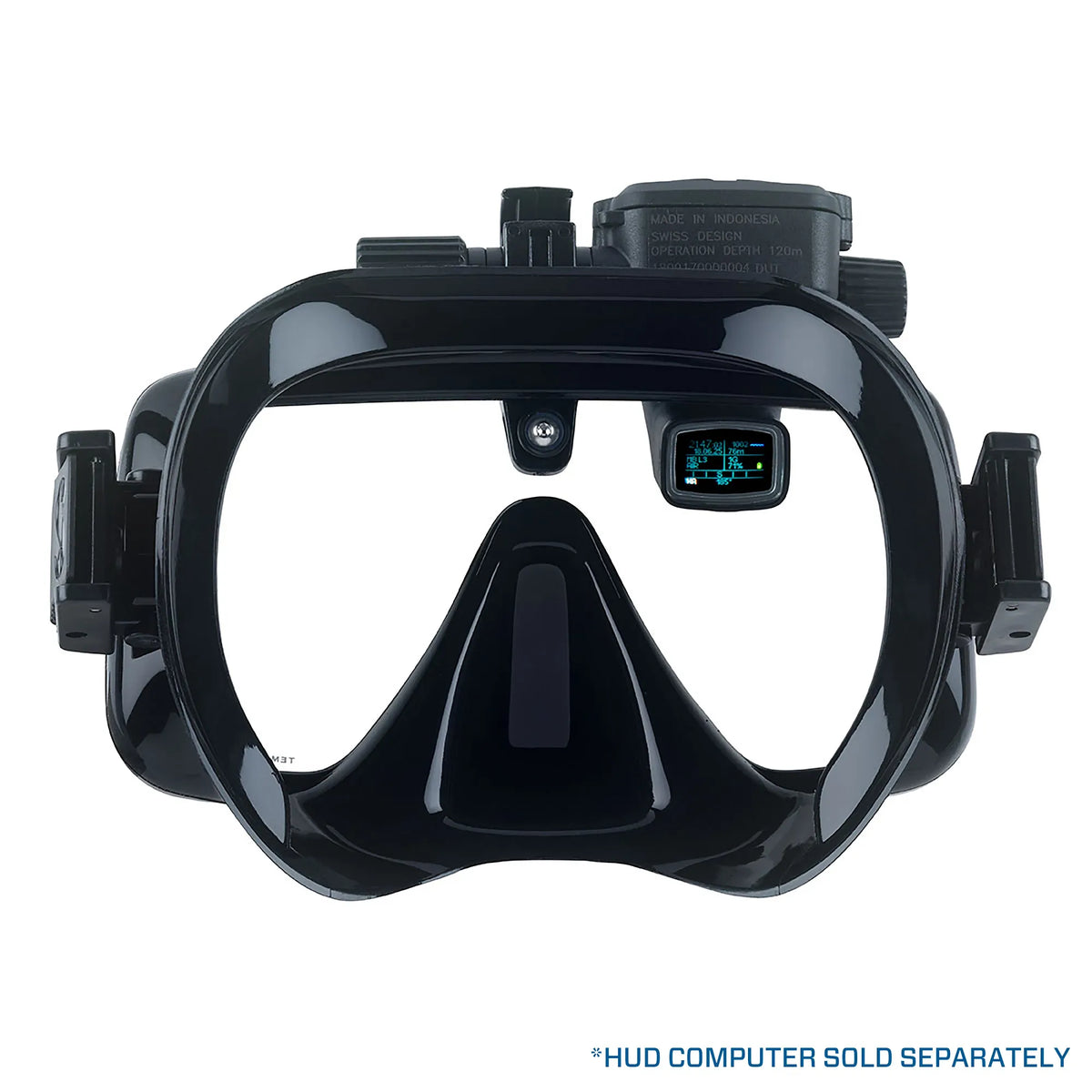 SCUBAPRO Frameless Mask Black with HUD Support
