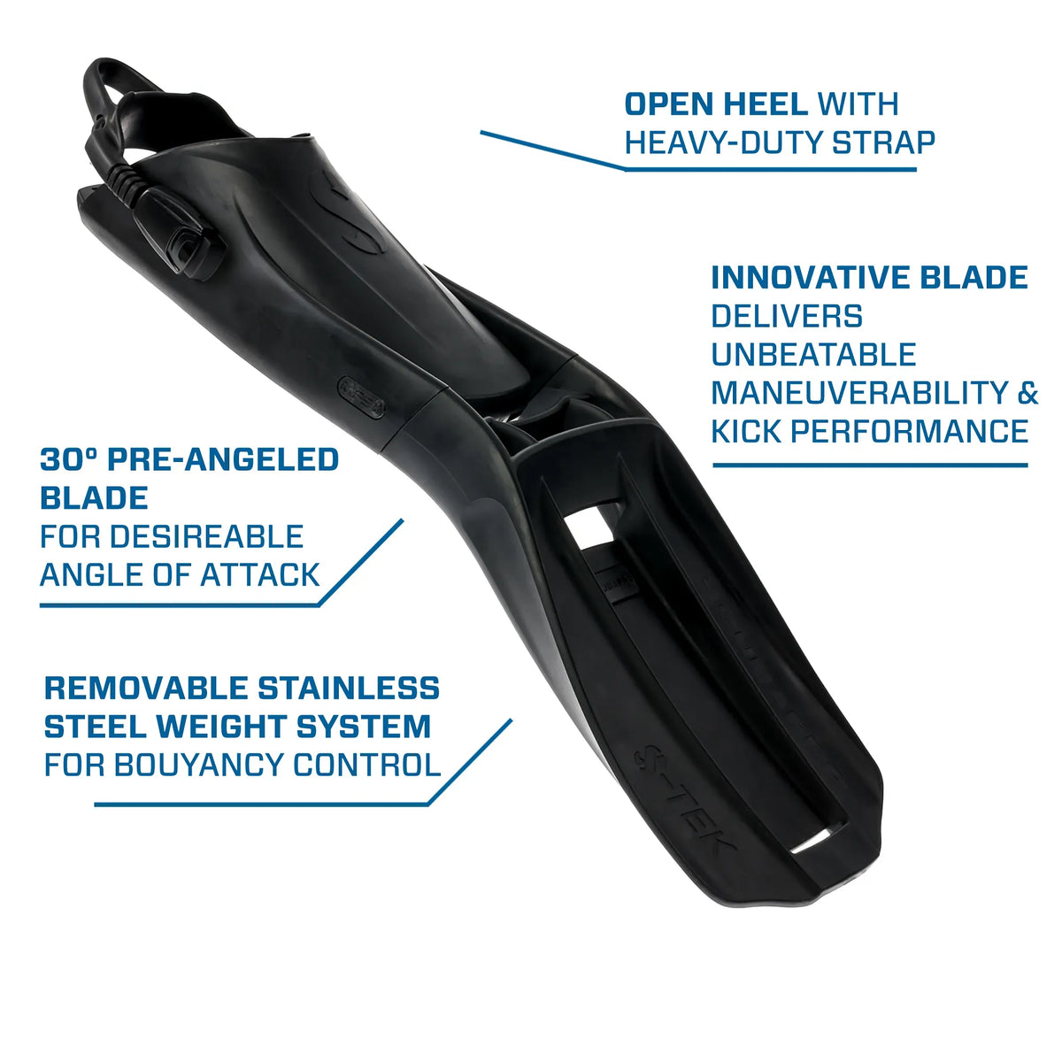 SCUBAPRO S-Tek Fin Black