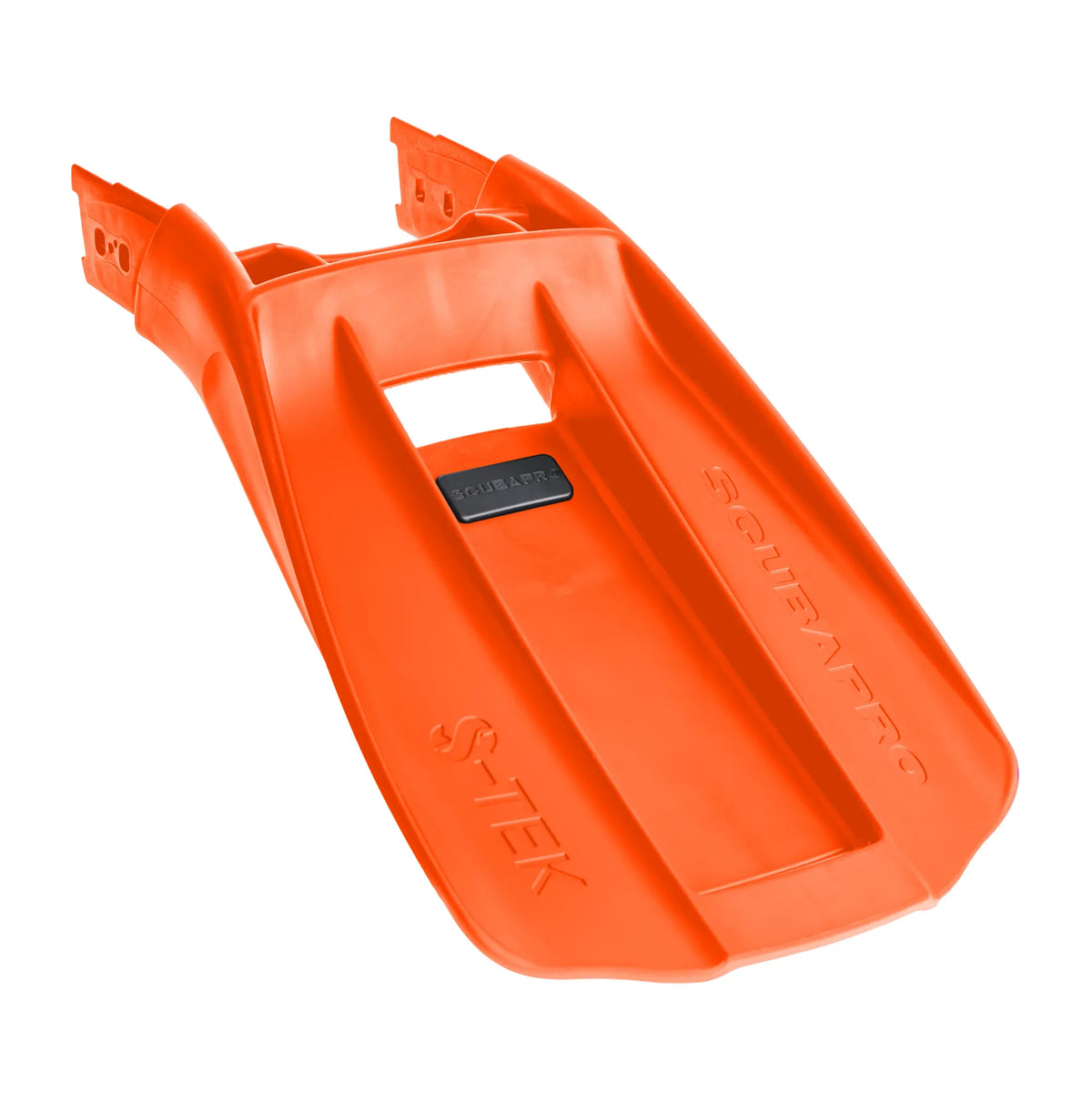 SCUBAPRO S-Tek Blade MFS Orange, three-quarter view of the top face
