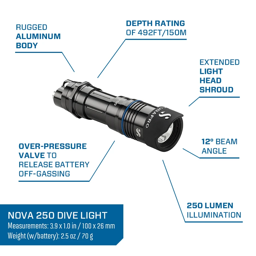 NOVA 250 DIVE LIGHT