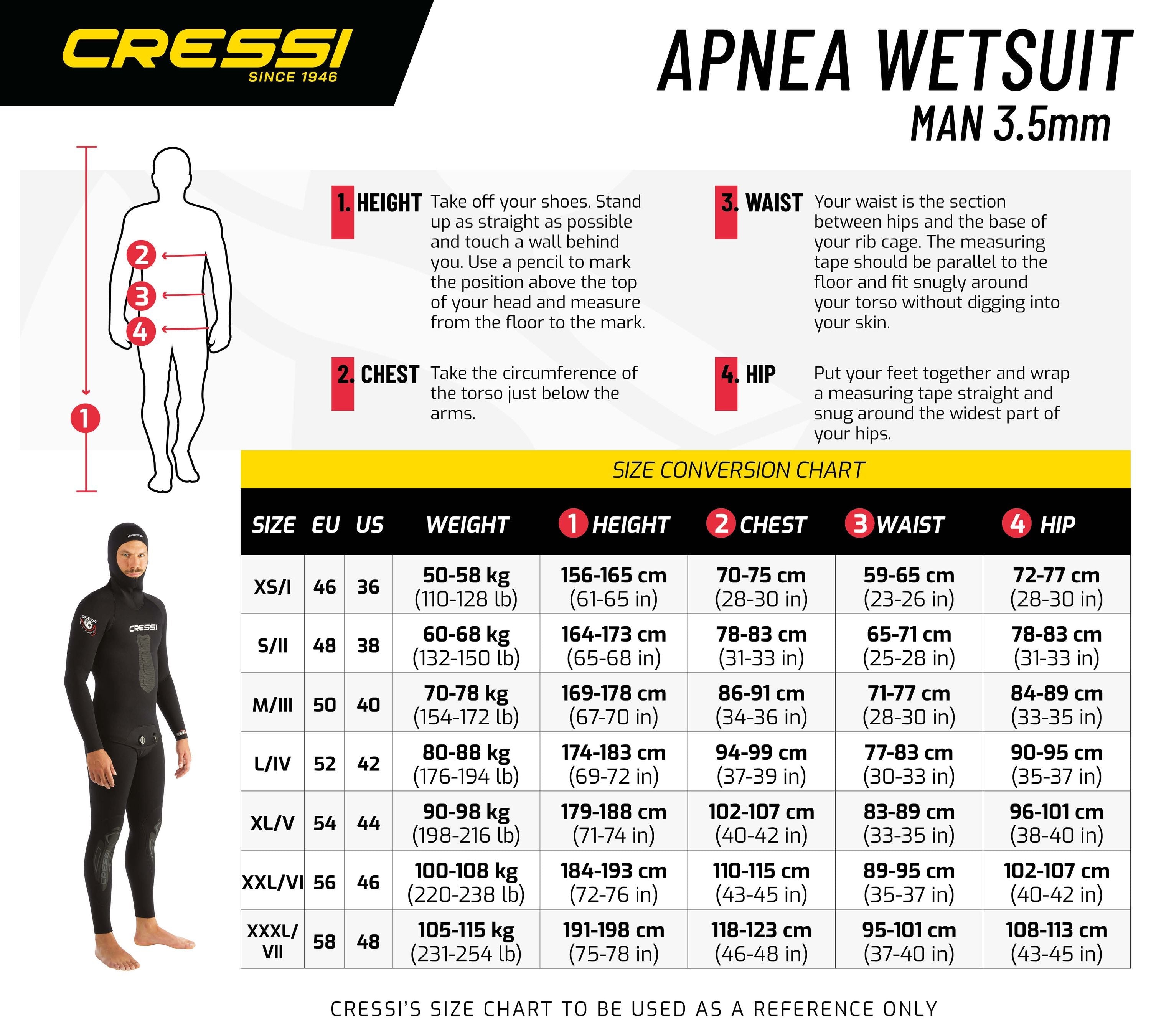 Apnea Wetsuit Man 5mm