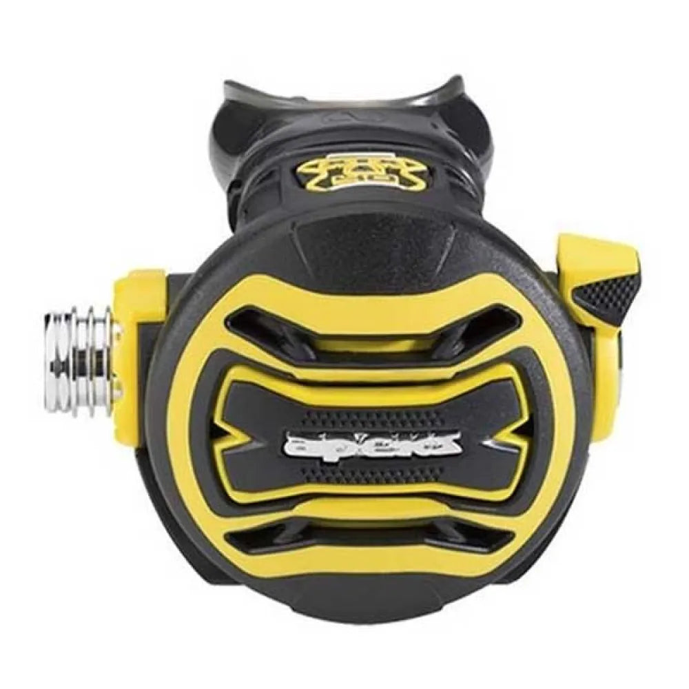 Apeks XTX Tungsten PVD second stage, yellow XTX40 octopus and Tungsten PVD DST first stage