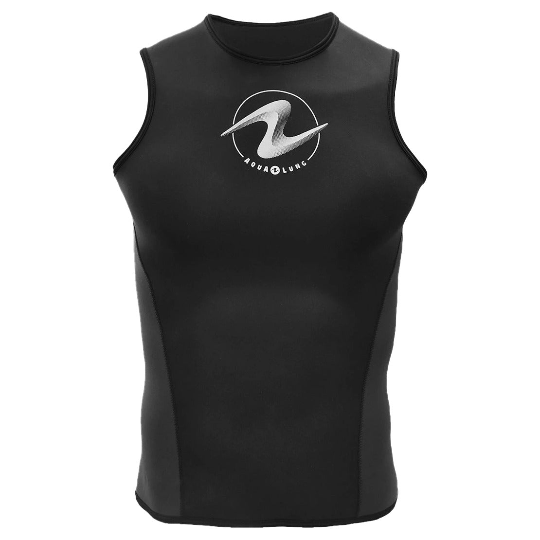 Aqua Lung men's Aquaflex 2mm vest, black with grey side panels