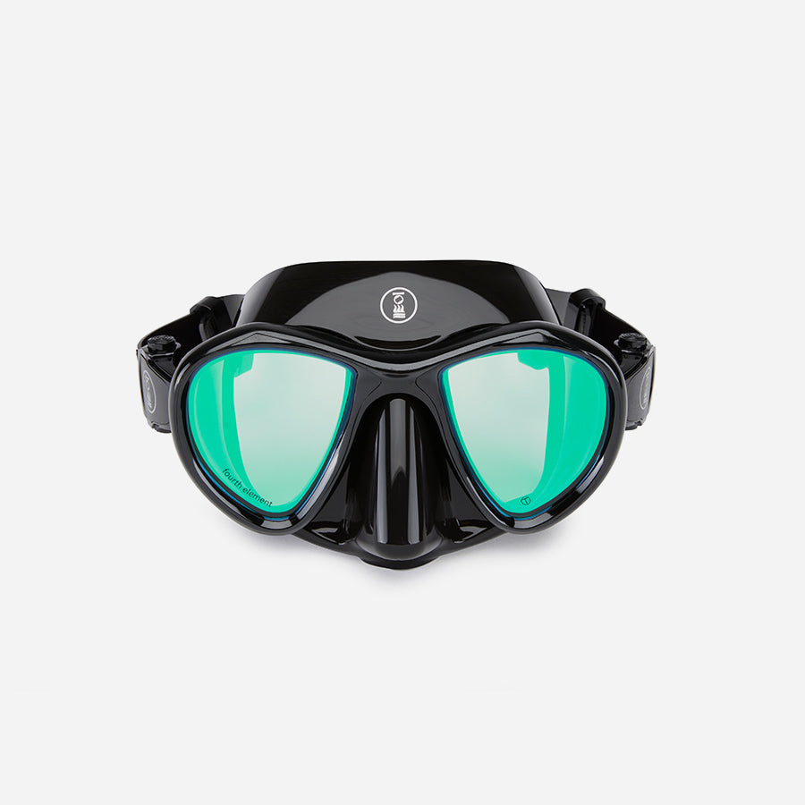 Fourth Element Aquanaut Mask black skirt Contrast lens front