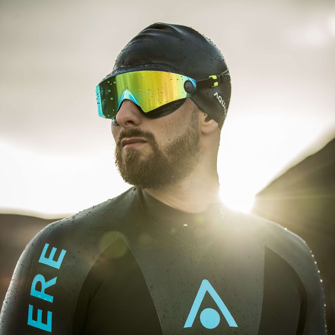 Aquasphere Defy Ultra swim mask in use by a swimmer
