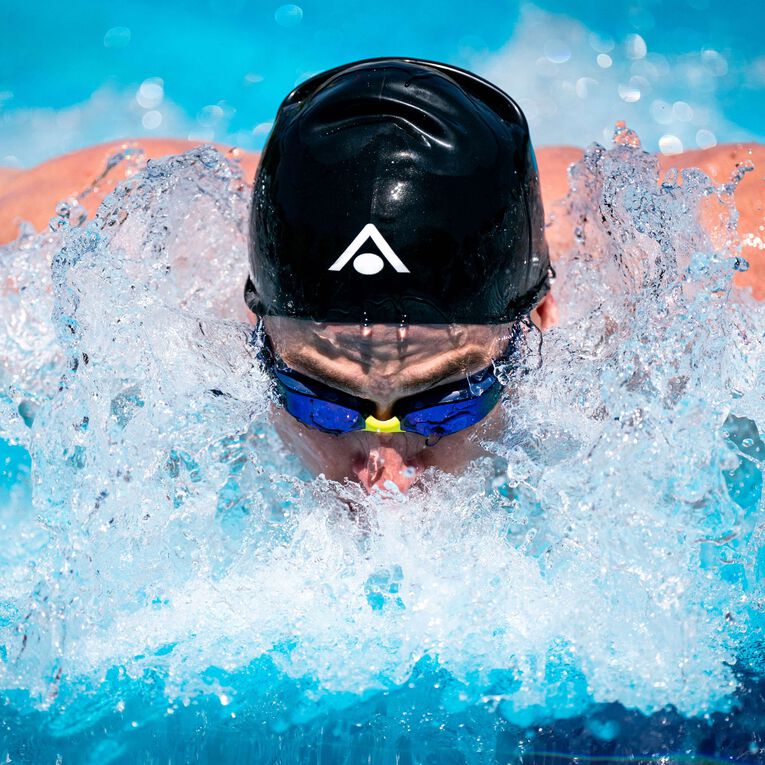 Swimmer wearing Aquasphere Xceed swim goggles