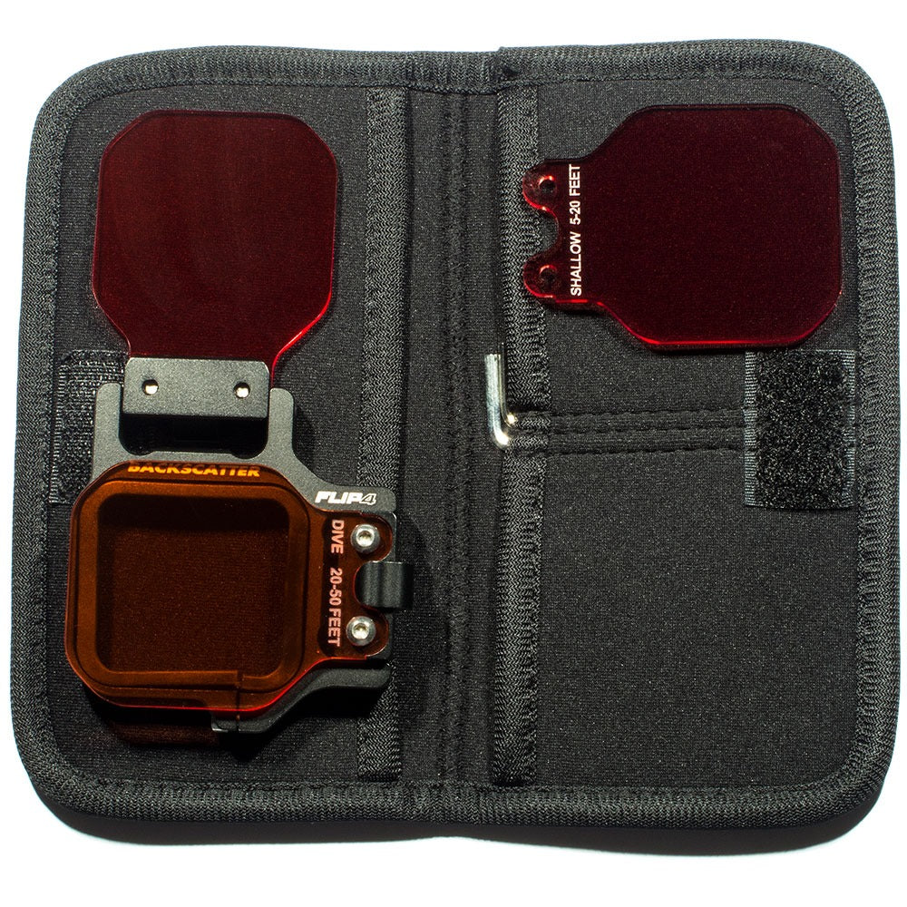 Backscatter FLIP neoprene filter wallet, closed