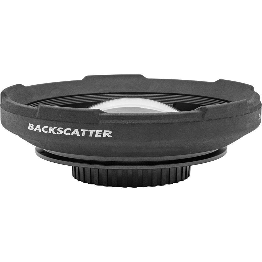 Backscatter M52 Wide Angle Air Lens, angled view of the dome and shade