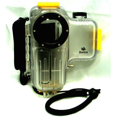 Bonica Snapper HDDV clear polycarbonate underwater housing, front view
