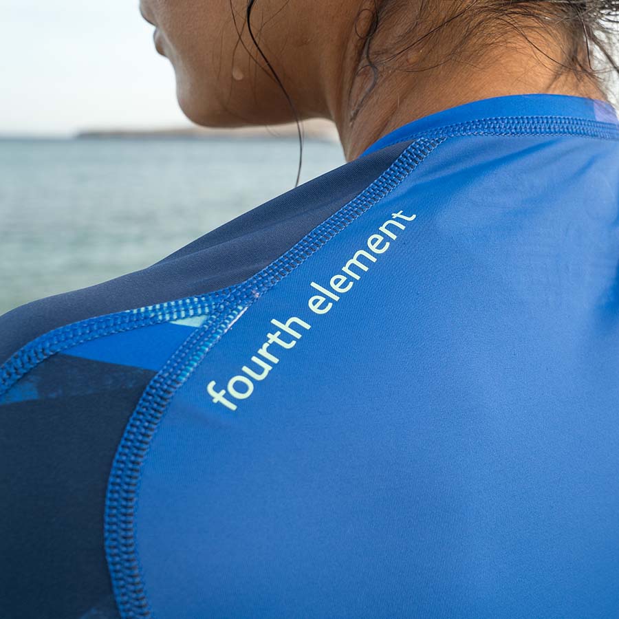WOMENS FIN STINGER SUIT BLUE PATTERN