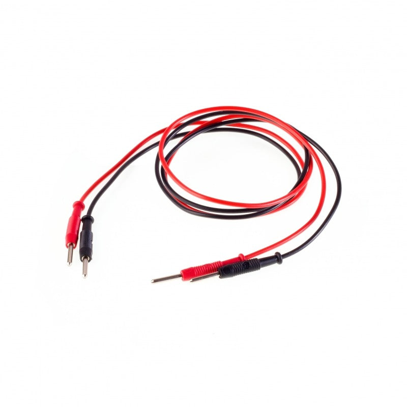 Divesoft red and black measuring cables with probe tips for the He/O2 analyser