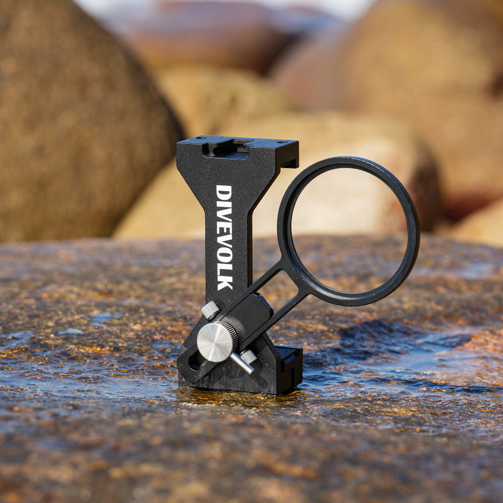 Divevolk SeaTouch 4 Max Plus expansion clamp with 67 mm lens adapter ring