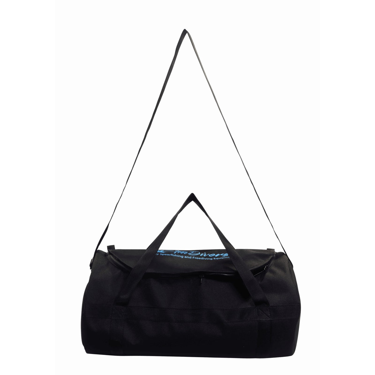 Free Divers black 1200D canvas duffel bag