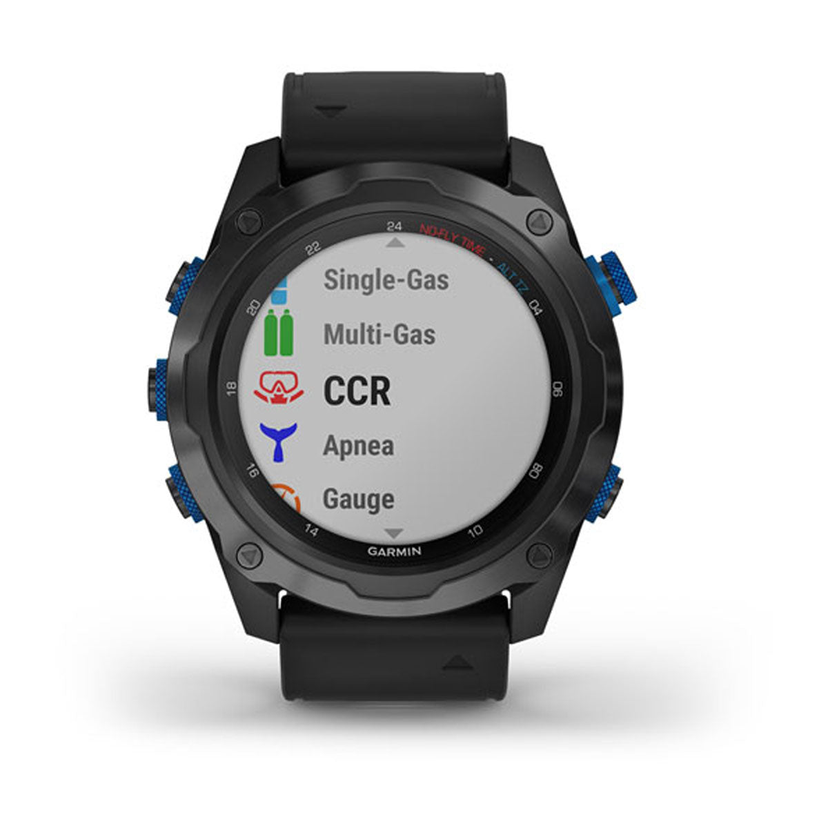 Garmin Descent Mk2i dive computer, carbon grey DLC titanium with black band