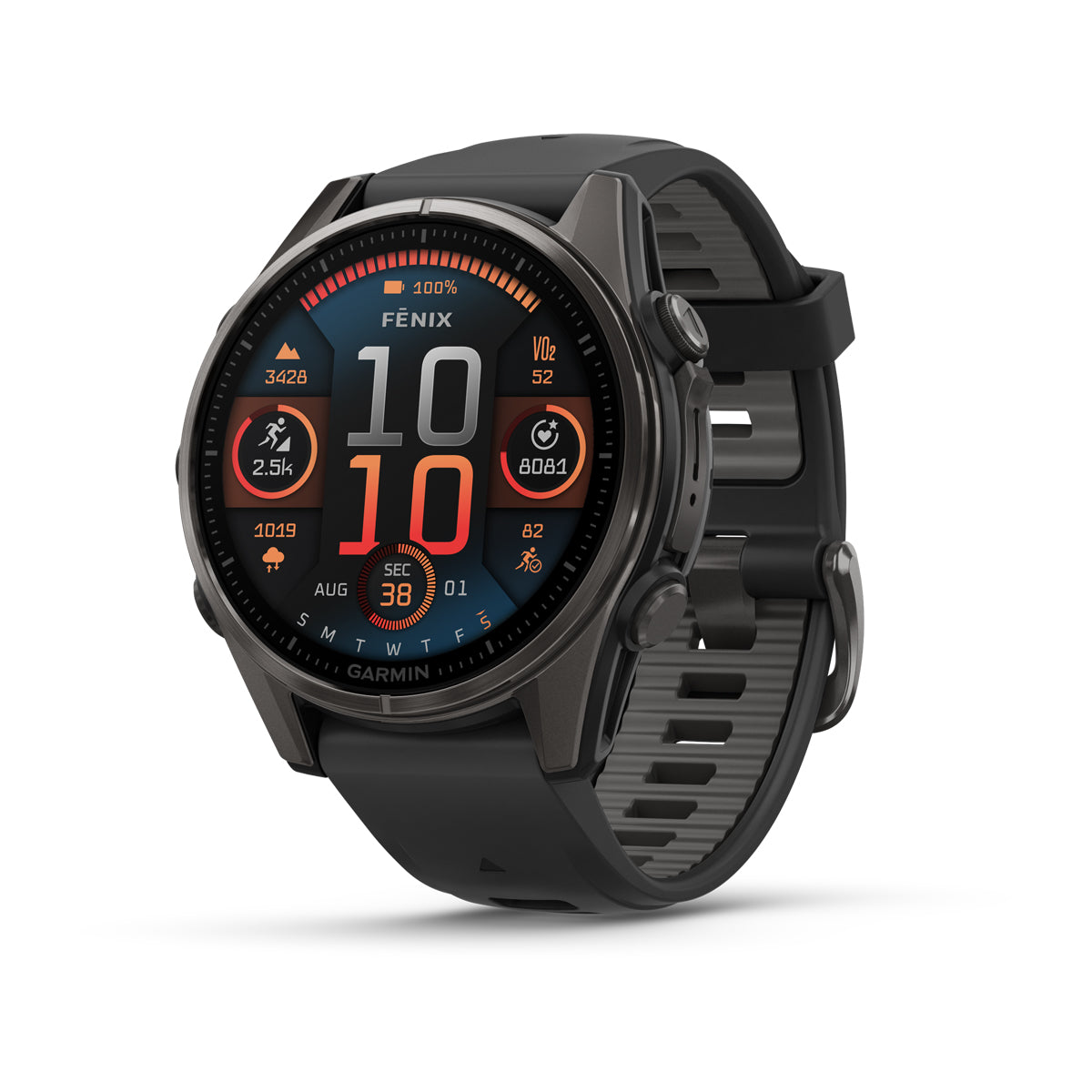Garmin Fenix 8 AMOLED 43 mm, Silver with Whitestone band