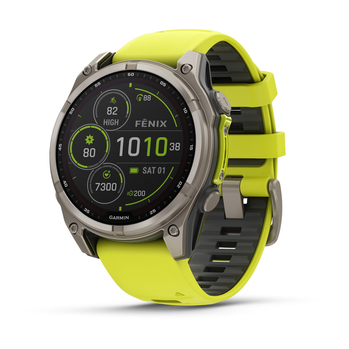 Garmin Fenix 8 Solar 47 mm, Carbon Grey DLC Titanium with Black/Pebble Grey band
