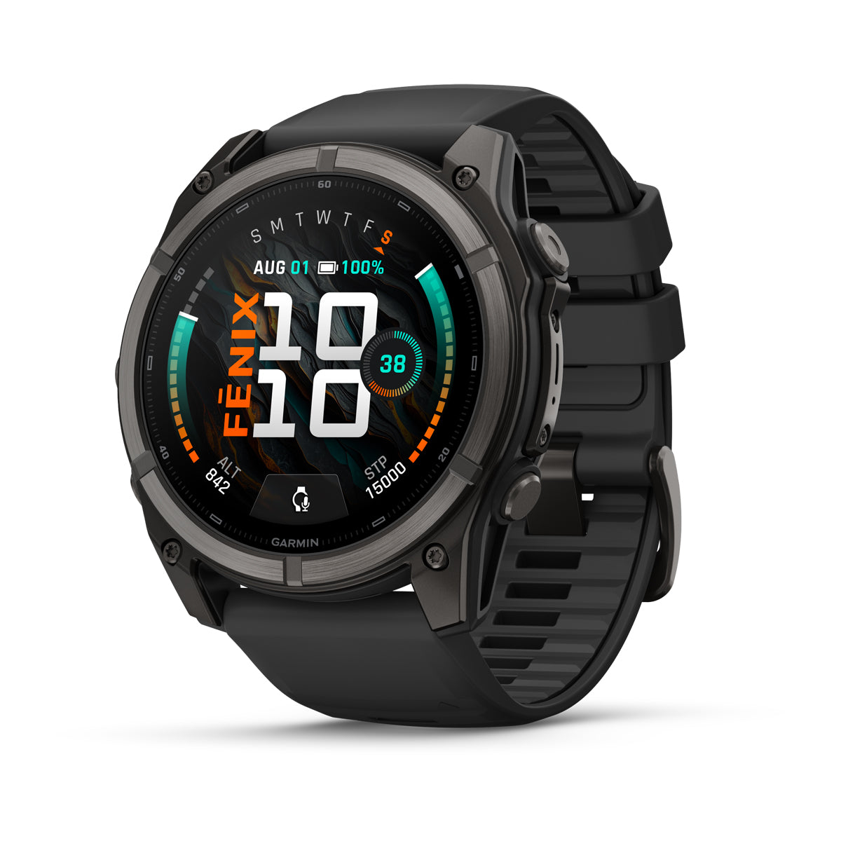 Garmin Fenix 9 51 mm, Carbon Grey DLC Titanium with Black band