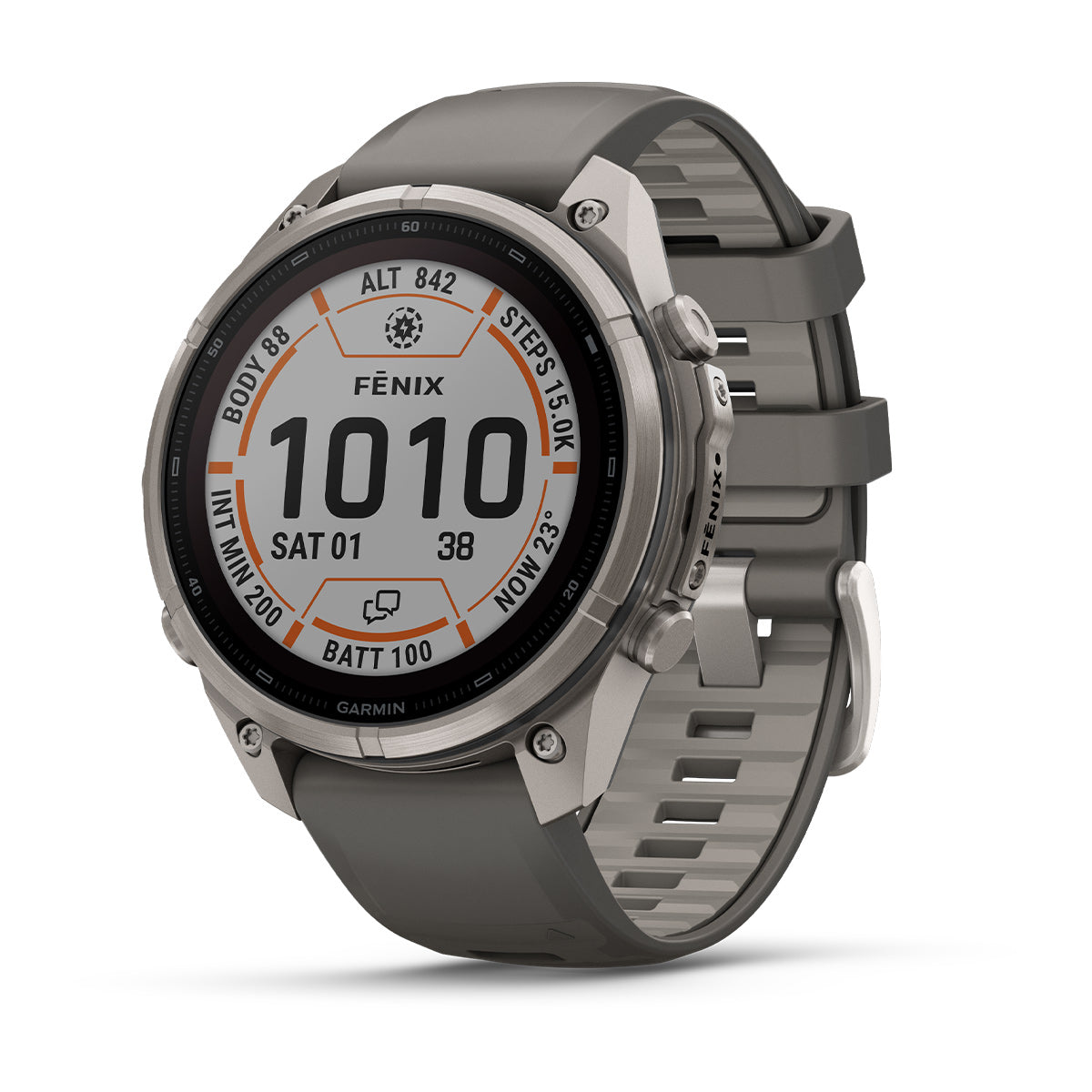 Garmin Fenix 9 Pro inReach Solar 47 mm, titanium with pebble grey band