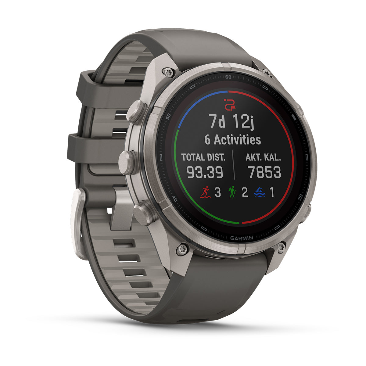 Garmin Fenix 9 Pro inReach Solar 47 mm, titanium with pebble grey band