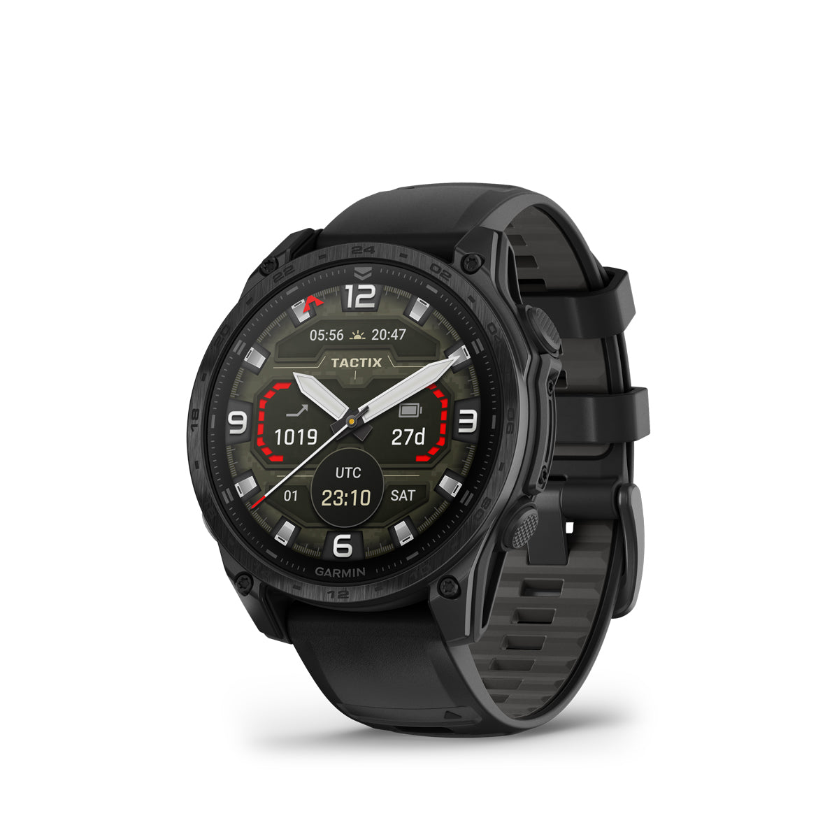 Garmin Tactix 8 AMOLED 47 mm with black/pebble grey silicone band