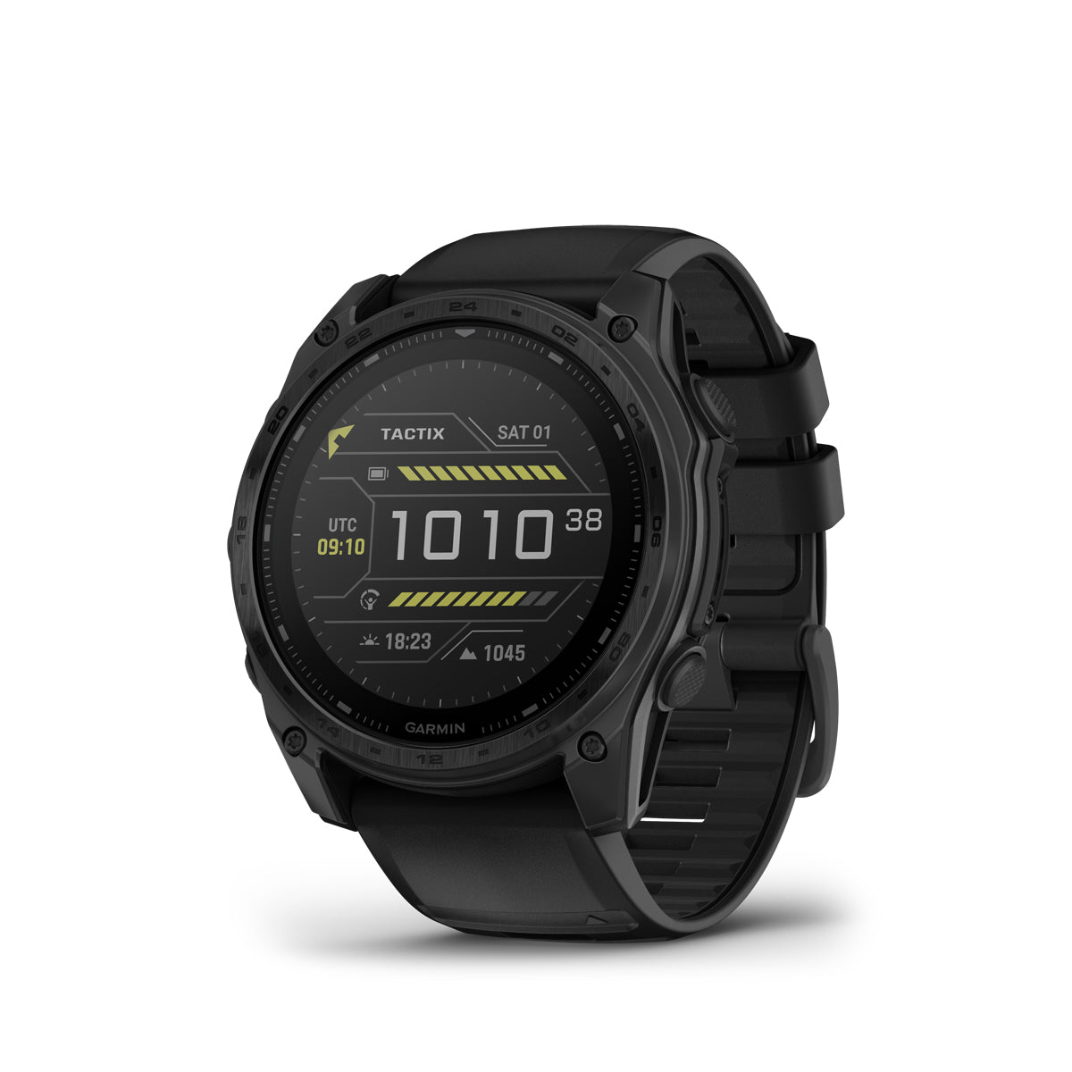 Garmin Tactix 8 Solar 51 mm with black silicone band