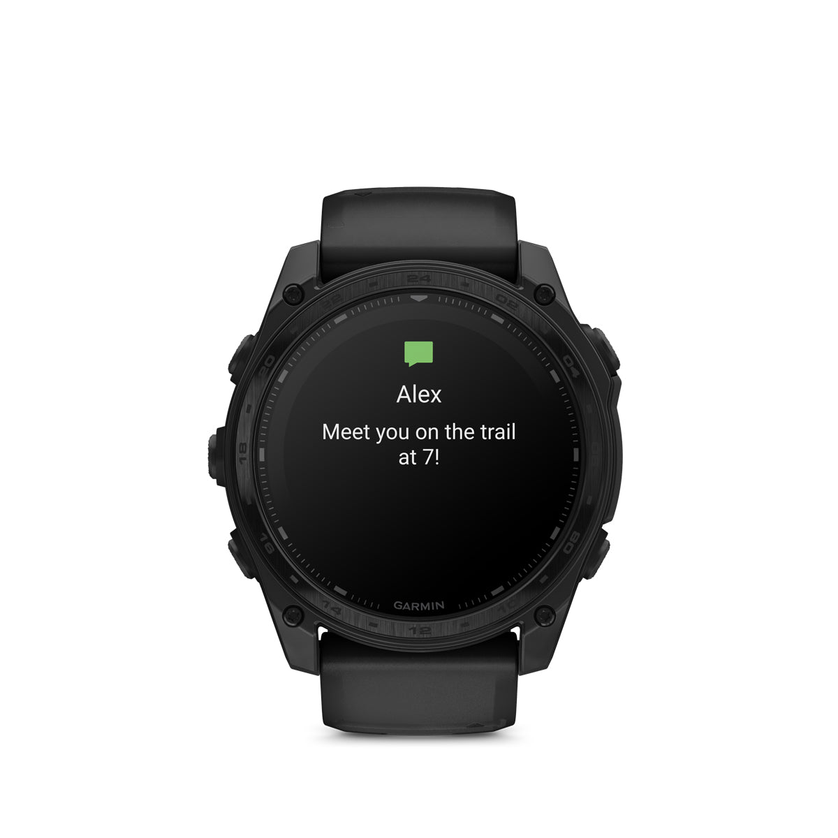 Garmin Tactix 8 Solar 51 mm with black silicone band